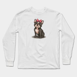 Coquette Frenchie Long Sleeve T-Shirt